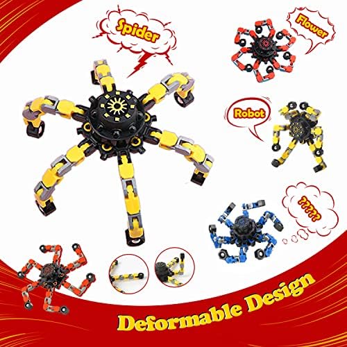 Invinzer transformabilni lanac ublažavanje stresa Fidget Spinner Deformabilni Spinning Top DIY dekompresijska igračaka prsta za djecu