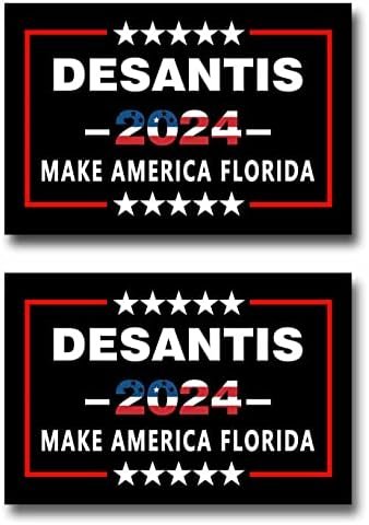 2 pakiranje desantis 2024 Napravite Ameriku Florida za predsjedničku kampanju izbora za automobil Magnet automat za hladnjak Magnetskog