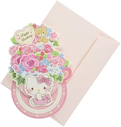 Sanrio pozdravi Hello Kitty Teacup Rose Bouket Pop-up Birthda