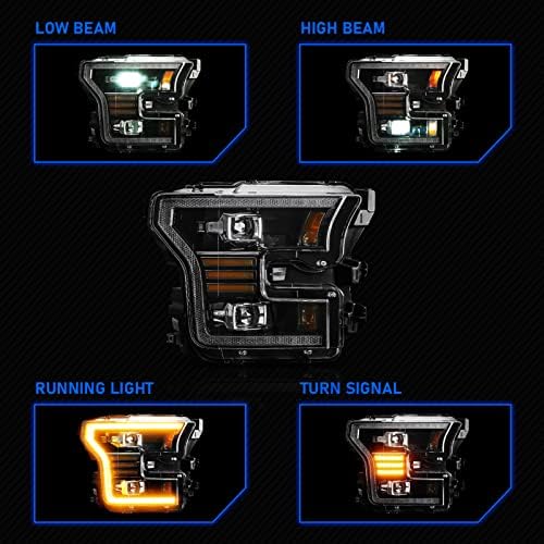 Проекторные sklopa prednjeg svjetla za 2015 2017 Ford F150 XL, XLT, Lariat, King Ranch, Platinum, Limited, boje jantara s DRL