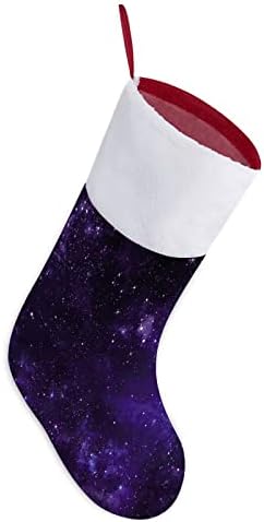 Zvjezdani svemir Space Crveni božićni odmor čarape za domaće ukrase za Xmas Tree kamin viseće čarape