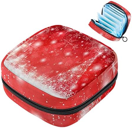 Sanitarna torba za skladištenje ubrusa, torba s jastučićima, torbica za jastuk, mala torba za šminku, božićna pahuljica
