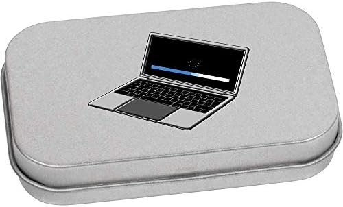 Azeeda 'Utovarivanje laptopa' metalne zglobne kositrene limenke/kutija za skladištenje