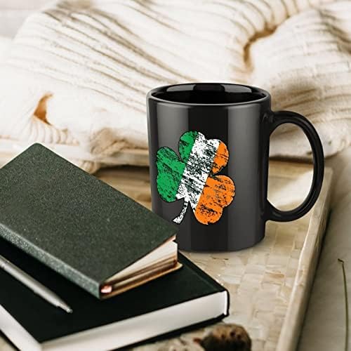 Irski Shamrock print keramička šalica šalica za kavu čajna šalica zabavan poklon za uredski dom žena muškaraca