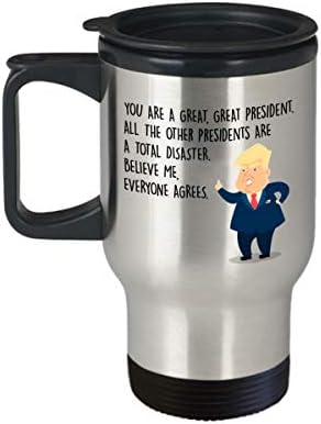 Smiješna šalica za putovanja - predsjednik Donal Trump - Najbolji personalizirani prilagođeni pokloni za potpredsjednike predsjednika
