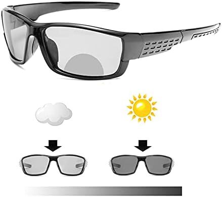 Mincl prijelazna fotohromna bifokalna naočalama za čitanje muškaraca Sigurnosni sportovi Square Sunčane naočale Čitatelji modni anti