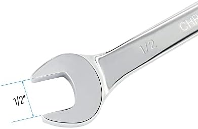 FOCMKEAS 1/2 inčni kombinirani ključ SAE 72 Zubi 12 bodova Ratchet Box Završeni i otvoreni krajnji alati za uski prostor, toplinski