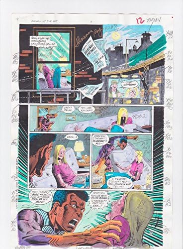 Sjena šišmiša 5 Stranica 8 ilustracija za strip o Batmanu, s potpisom A. Roja A. M. / A.