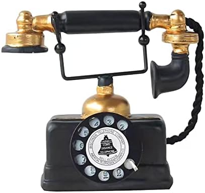 CINGHI LUSSO RETRO američki telefonski model Digitalna telefonska smola Dekoracija s kabelnim telefonom telefona hotel/bar/kafić Ornament