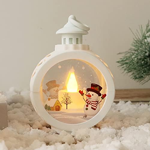 Jednostavan stolni mini ukras vanjska Led Božićna svijeća vintage za Božić s LED čajnom svijećom ukras i viseći retro ukrasi za božićno