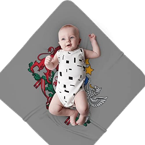 Nacionalni amblem latvijskog deke za bebe Primio pokrivač za novorođenčad za novorođenčad