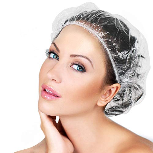 jednokratne kape za tuširanje 30kom-višenamjenska zadebljajuća elastična kapa za kupanje, plastična vodootporna prozirna kapa za tuširanje,