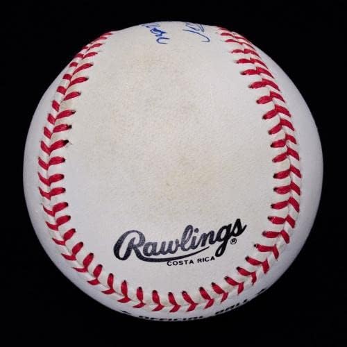 Jedva Willie Mays & Hank Aaron Dual potpisali baseball JSA LOA BB99564 - Autografirani bejzbol