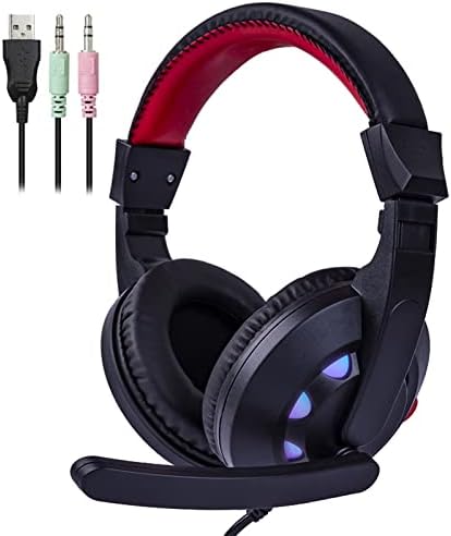 šarene slušalice za PC igre Stereo slušalice za stolno računalo Sub sa svesmjernim mikrofonom na 360 inča 1pc žičane slušalice