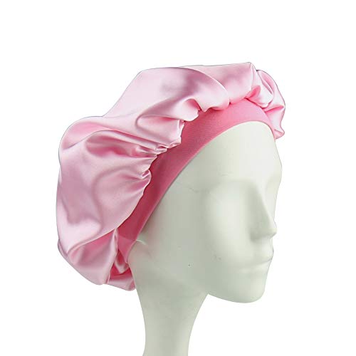 Kapa za spavanje za djecu satenski kosa šal djevojaka noćna glava omotana cvjetna svilena noćna kapica svijetlo ružičasta