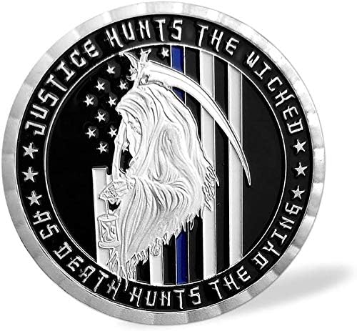 U.S.Thin Blue Line Challenge Coin Policajac Policijski službenik za provođenje zakona o provedbi zakona