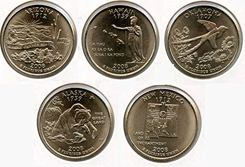 Kompletni 5 Coin 2008-P&D State Quarter Set