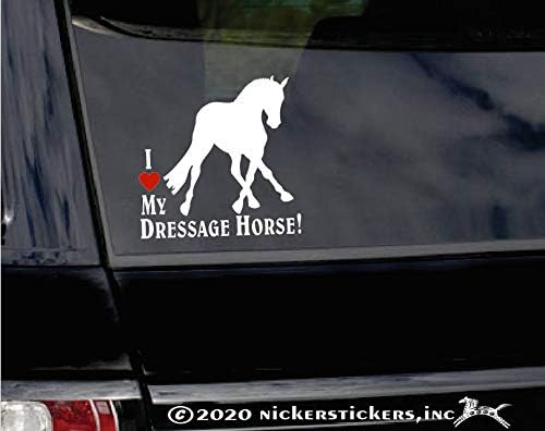 Volim svog dresurnog konja! Side Pass Horse Prikolica naljepnica vinilnih prozora