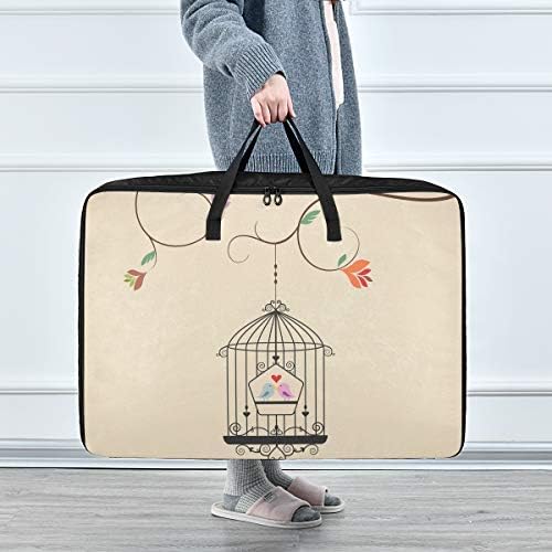 Emelivor torba za odlaganje odjeće ispod popluna - veliki kapacitet Vintage Design Organizatori torba s patentnim zatvaračima košarica