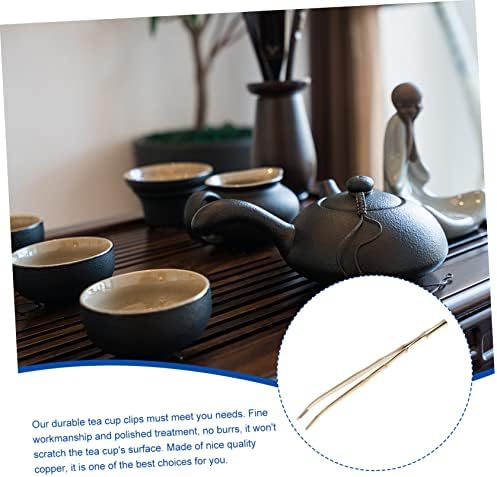 Doitool bambusov isječak Kineski čaj Set Pečenje tong bakreni čajnik pincetara bakreni zlatni ne-poklon