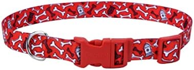 Obalni kućni ljubimci Podesivi ogrlica za pse - stilske tkanine s uzorkom - kopča za zaključavanje - podesivi ovratnik za pse - za