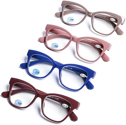 Naočale za čitanje od 4 do 9 blokirajući plavo svjetlo računalni čitači protiv naprezanja očiju nove klasične naočale s opružnim šarkama