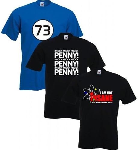 Kid's broj 73, suluda boja, kucanje majice Penny Triple Pack