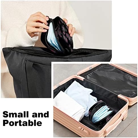 Torba za pohranu higijenskih uložaka, prijenosna vrećica s patentnim zatvaračem za višekratnu upotrebu za menstrualne uloške, torba