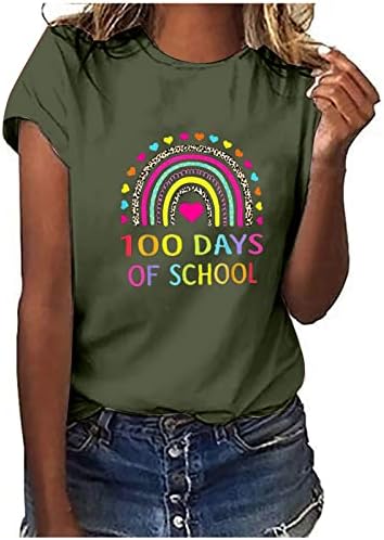 Majice kratkih rukava za žene i djevojke sa zabavnim printom ljetna majica običnog kroja ležerna elegantna bluza majica