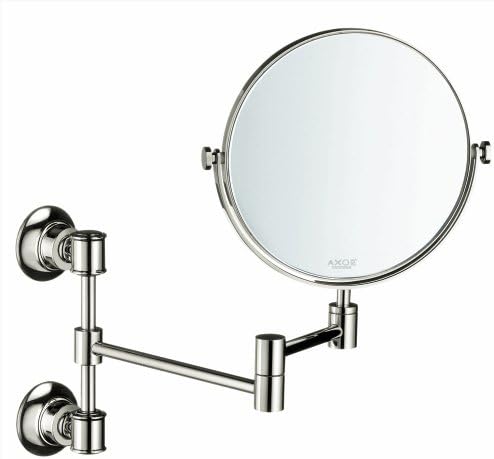 Ogledalo za brijanje, jednostavna instalacija, 12-inčni klasični pribor od poliranog nikla, 42090830