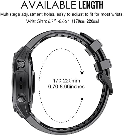 Saydee 22 26 mm Silikonski trake za satove za Garmin Fenix ​​6x 6 Pro 7x 7 5 5x 3 3hr 945 Smartwatch narukvica za brzo otpuštanje narukvica