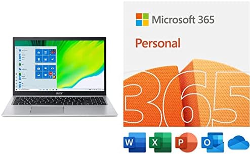 Tanki laptop Acer Aspire 5 A515-56-36UT | 15,6-inčni zaslon Full HD | Procesor Intel Core i3-1115G4 11. generacije | Alexa | Windows