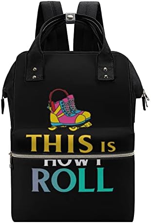 Ovako kotrljam Roller klizaljke ruksak vrećice za vrećicu s pelenom