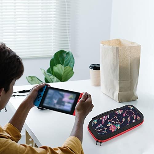 Različiti hvatač snova Amulet prekidač za nošenje kompatibilan s Nintendo Switch Zaštitni Tvrdi Shell prijenosni torba s 20 igrača