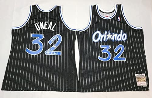 Shaquille O'Neal Autographed Orlando Magic 1994-95 Mitchell & Ness Jersey w/ 921 BiCK & 93 Roy Beckett je svjedočio - Autographd NBA