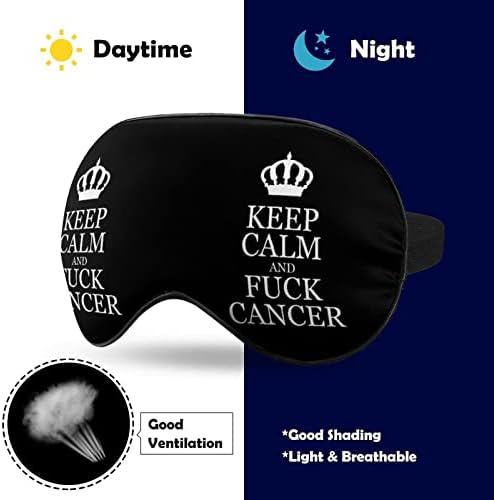 Budite mirni i zajebajte masku za oči raka za spavanje zamračenje noći povez s podesivim remenom za muškarce Žene putuju joga drem