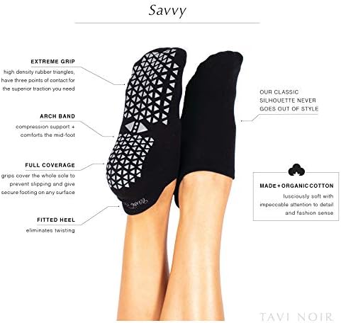 Grip Barre, ples, čarape za joge - Tavi Noir Ženske pametne čarape 2 Pack 2 Pack