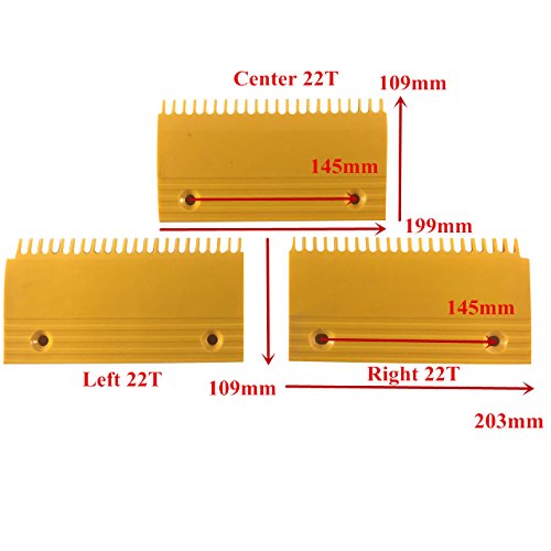 10pcs/pakiranje BEVG Eskalator Plastic Comb l203 mm W109mm Ugradite veličinu 145 mm 22T desno