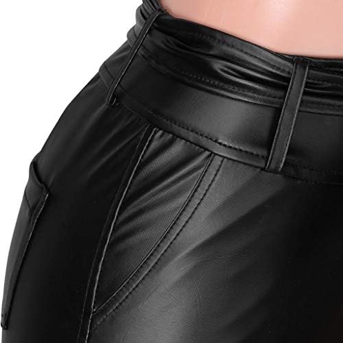 Pojasevi lagani ženski ljetni ležerni dugi vintage hlače čvrste skinnys bez džepa elastizirane staze koničane