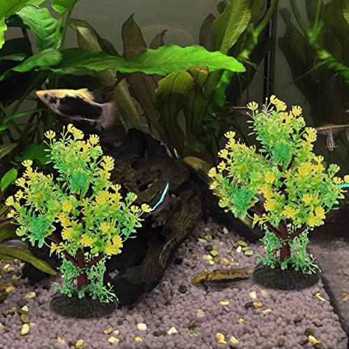2kom umjetne Akvarijske biljke lažne plastične vodene biljke za akvarij pejzažni ukrasi ukrasi za vanjski dekor Vanjski dekor