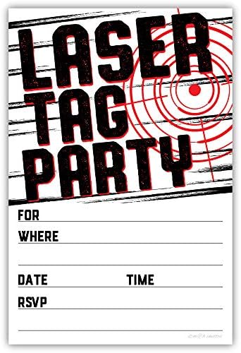 Pozivnice za zabavu s laserskim pločicama s omotnicama-rođendan s laserskim pločicama