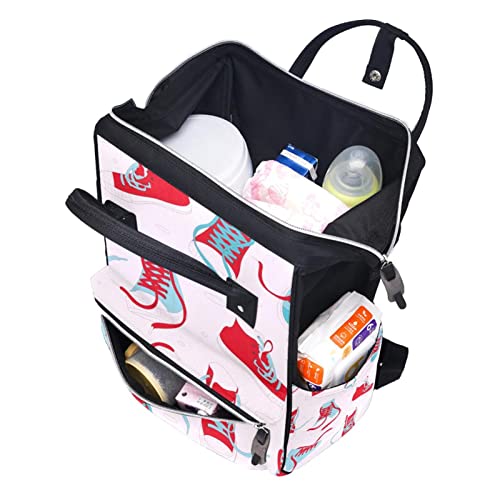 Shoestring uzorak pelena torbica torbica mama ruksak veliki kapacitet pelena vrećica za njegu putničke torba za njegu bebe