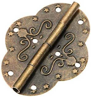 2pcs 69x53mm antikni brončani ormarići za nakit drvene kutije ladica ladica ukrasna vintage željezna šarka namještaj pričvršćivanje