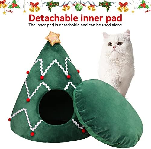 Božićno drvce mačja Koliba krevet špiljsko gnijezdo kuća mačji iglu Božićna Koliba za mačiće sklonište, Slatki špiljski kreveti za