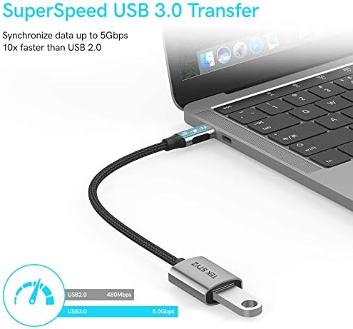TEK STYZ USB-C USB 3.0 adapter kompatibilan s vašom JBL melodijom 660NC OTG Type-C/PD muški USB 3.0 ženski pretvarač.