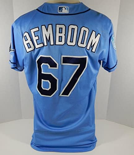2019 Tampa Bay Rays Anthony Bemboom 67 Igra Upotrijebljena Blue Jersey St Patch DP07655 - Igra korištena MLB dresova