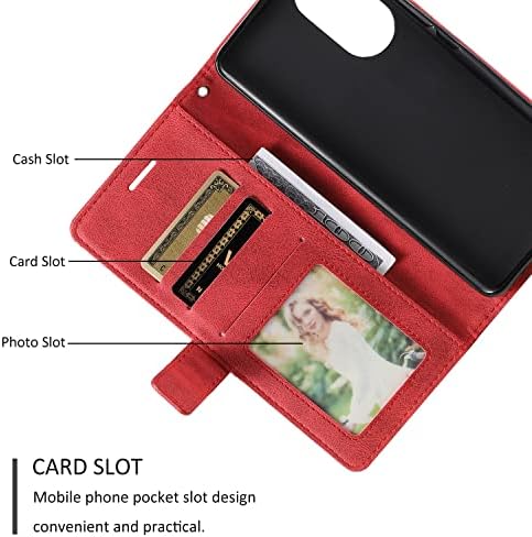 Zaštitne futrole na preklop, kompatibilne s futrolom za novčanik od 8 do 5, futrolom za knjige Od PU kože s držačima kartica [TPU unutarnja