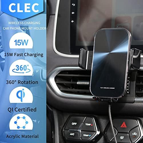 Nosač za nosač telefona prikladan za Honda Civic 2021-2017, bežični automobilski punjač nosača telefona za Honda Civic 2021, brzo punjenje