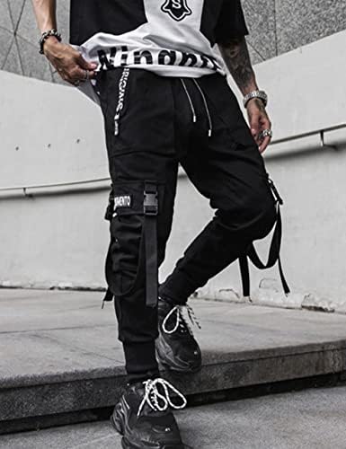Muške jogger hlače Y2K Baggy TechWear teretni hlače goth hip hop harem taktički staza hlače ulične odjeće