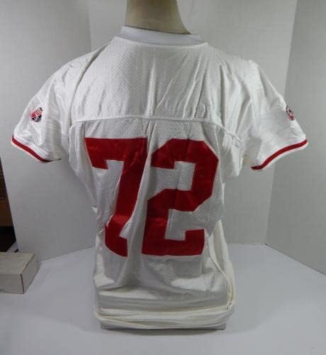 1995. San Francisco 49ers Oliver Barnett 72 Igra izdana White Jersey 50 DP32943 - Nepotpisana NFL igra korištena dresova